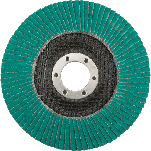 Flap Wheels - 577F Flap Discs, 4-1/2" x 7/8", Type 29, 80 Grit, Zirconium NRZ Safety Inc.