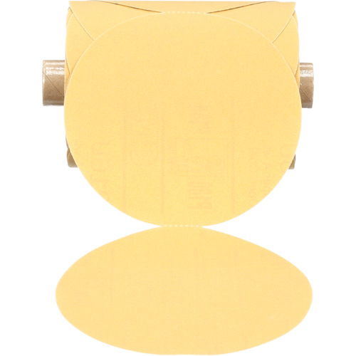 Disque abrasif dor&eacute; en rouleau de papier Stikit, 5" dia., Grain P180, Oxyde d'aluminium NRZ Safety Inc.