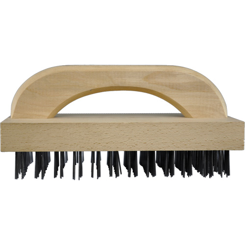 Flat Wire Butcher Block Brushes, Flat Steel Wire, 8 x 12 Wire Rows, 9" Long NRZ Safety Inc.