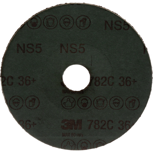 Disque en fibre 782C, Grain de c&eacute;ramique, 36+, 5" Dia x 7/8" Arbre NRZ Safety Inc.