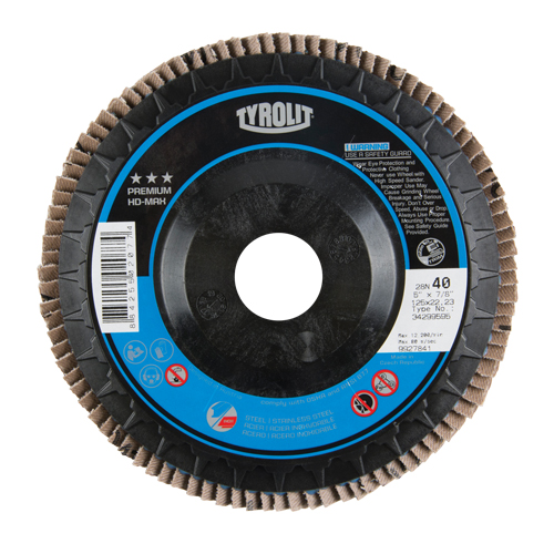 Disque &agrave; lamelles, 4-1/2" x 7/8", Type 27, Grain 40, Zirconium NRZ Safety Inc.