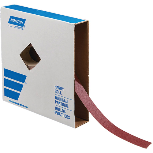 Rouleau de toile abrasive pour m&eacute;tal, Oxyde d'aluminium, 1-1/2" la x 150' lo, Grain 120 NRZ Safety Inc.