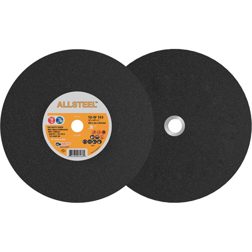 AllSteel Chopsaw Wheel, 14" x 1/8", 1" Arbor, Type 1, Aluminum Oxide, 4400 RPM NRZ Safety Inc.