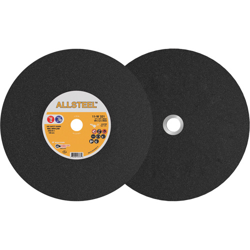 AllSteel Chopsaw Wheel, 12" x 1/8", 25/32" Arbor, Type 1, Aluminum Oxide, 6300 RPM NRZ Safety Inc.