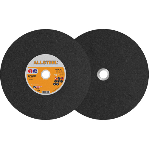 AllSteel Chopsaw Wheel, 14" x 1/8", 25/32" Arbor, Type 1, Aluminum Oxide, 5400 RPM NRZ Safety Inc.