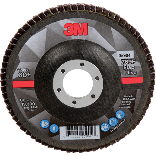 769F Quick Change Flap Disc, 4-1/2" x 7/8", Type 27, 60+ Grit, Ceramic NRZ Safety Inc.