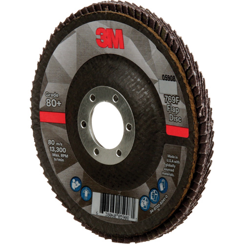 769F Quick Change Flap Disc, 4-1/2" x 7/8", Type 29, 80+ Grit, Ceramic NRZ Safety Inc.