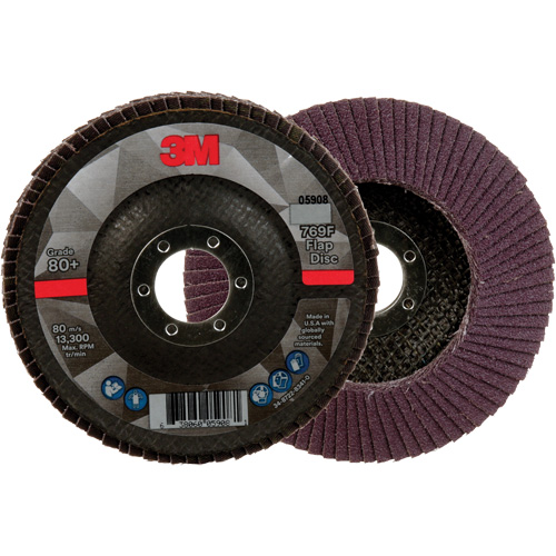 769F Quick Change Flap Disc, 4-1/2" x 7/8", Type 29, 80+ Grit, Ceramic NRZ Safety Inc.
