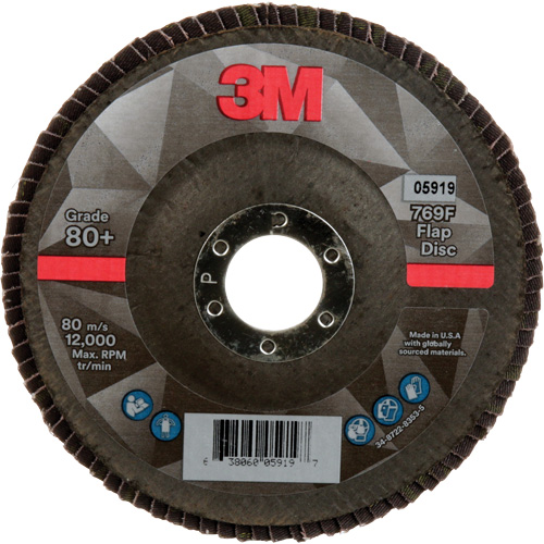 769F Quick Change Flap Disc, 5" x 7/8", Type 27, 80+ Grit, Ceramic NRZ Safety Inc.