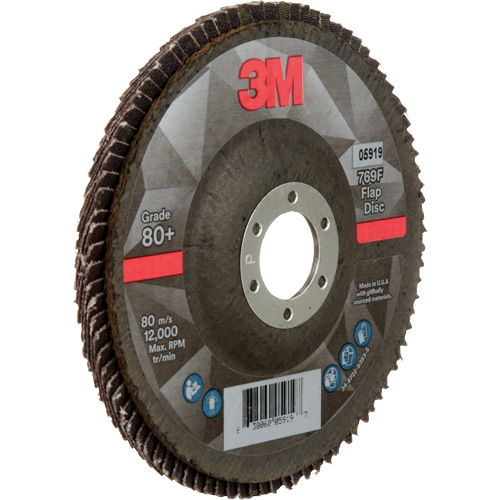 769F Quick Change Flap Disc, 5" x 7/8", Type 27, 80+ Grit, Ceramic NRZ Safety Inc.