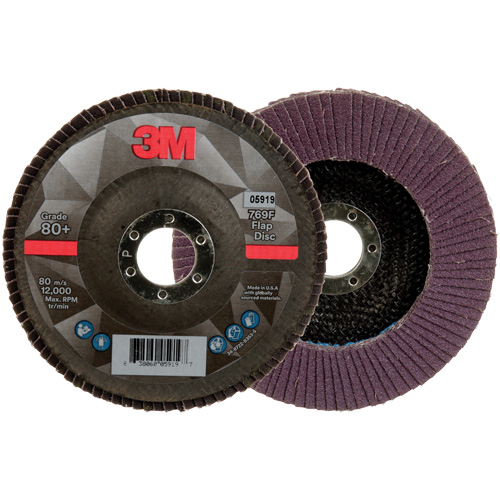 769F Quick Change Flap Disc, 5" x 7/8", Type 27, 80+ Grit, Ceramic NRZ Safety Inc.