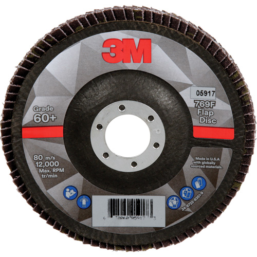 Disque &agrave; lamelles &agrave; changement rapide 769F, 5" x 7/8", Type 29, Grain 60+, C&eacute;ramique NRZ Safety Inc.