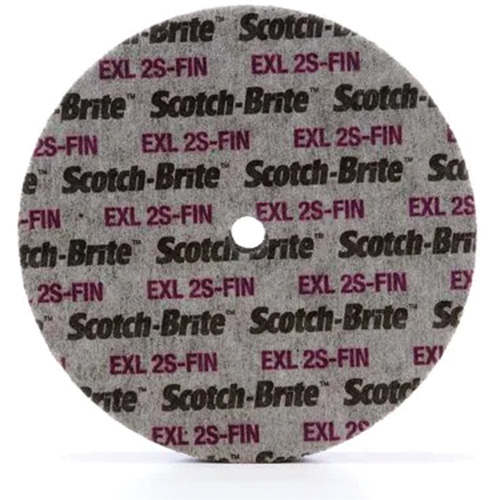 Scotch-Brite EXL Unitized Wheel, 6" x 1/4", 1/4" Arbor, Fine Grit, Silicon Carbide NRZ Safety Inc.