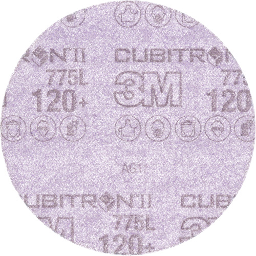 Disque en pellicule 775L Hookit Cubitron II, dia 5", Grain 120+, C&eacute;ramique, 3 mils NRZ Safety Inc.