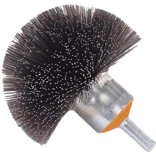 Brosse sph&eacute;rique mont&eacute;e &agrave; fils cr&ecirc;p&eacute;s, 1-1/2", Fils 0,008", Tige 1/4" NRZ Safety Inc.