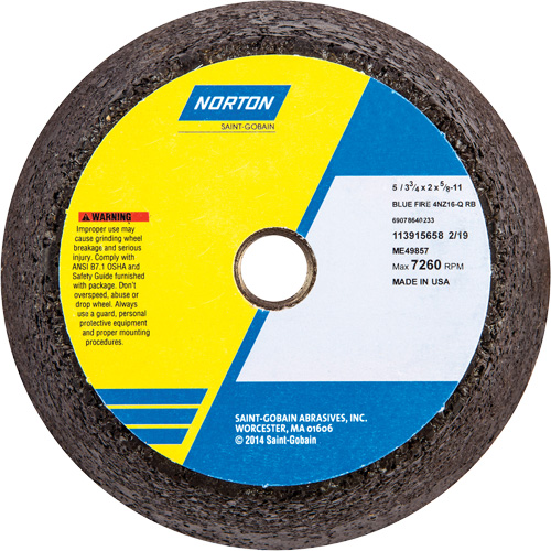 BlueFire&reg; Non-Reinforced Portable Snagging Wheel NRZ Safety Inc.