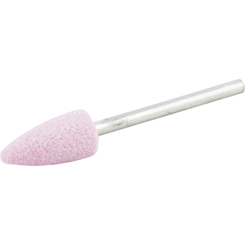 Vitrified Bond Mounted Point, B52, Aluminum Oxide, 3/8" Dia., 3/4" L, 80 Grit NRZ Safety Inc.