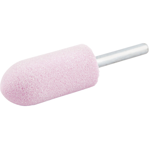 Vitrified Bond Mounted Point, A11, Aluminum Oxide, 7/8" Dia., 2" L, 80 Grit NRZ Safety Inc.