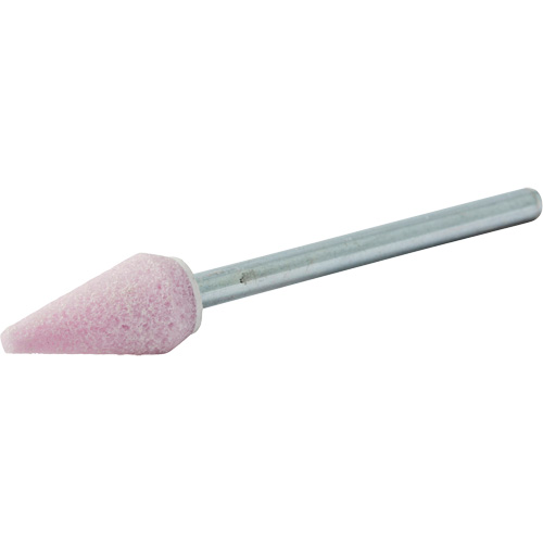 Vitrified Bond Mounted Point, B53, Aluminum Oxide, 5/16" Dia., 5/8" L, 80 Grit NRZ Safety Inc.