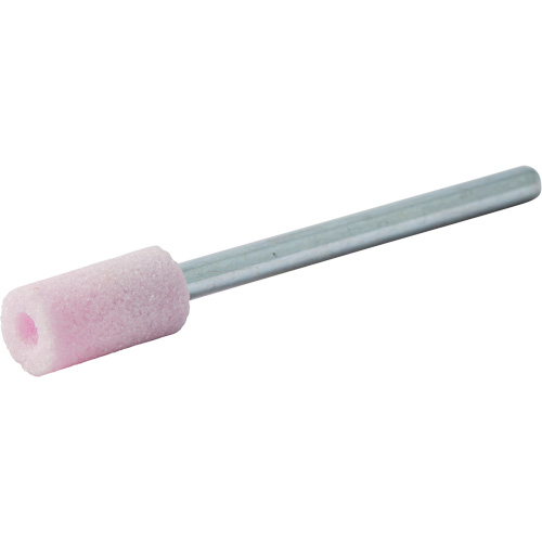 Meule mont&eacute;e vitrifi&eacute;e, B135, Oxyde d'aluminium, 1/4" dia., 1/2" lo, 80 Grain NRZ Safety Inc.