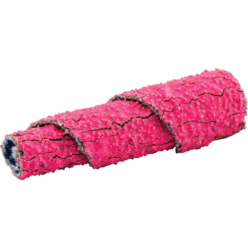 R928 Tapered Spiral Roll, 60 Grit, 3/8" Dia., Ceramic Alumina, 1-1/2" L, 1/8" Arbor NRZ Safety Inc.