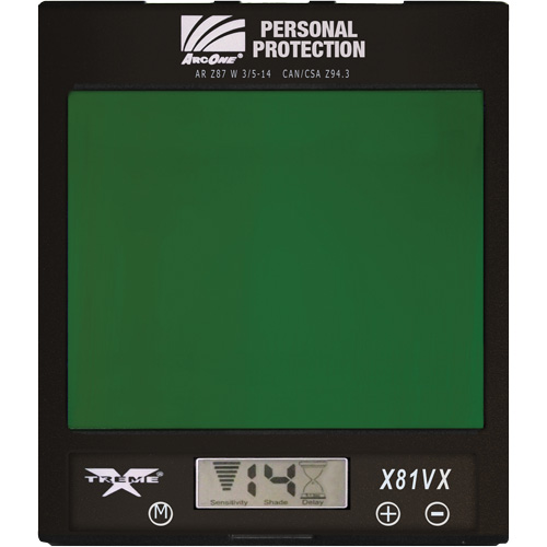ArcOne&reg; Xtreme Auto-Darkening Lense, 4-1/2" W x 5-1/2" H Viewing Area, For Use With Xtreme&reg; NRZ Safety Inc.