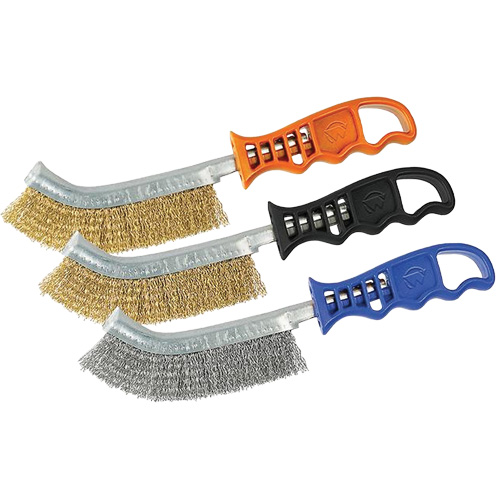 Brass Scratch Brush, 9-5/8" Long NRZ Safety Inc.