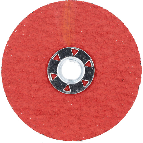 Disque de verrouillage en fibres avec fixation Speed-Change, 4-1/2" dia., Grain 24, C&eacute;ramique d'alumine NRZ Safety Inc.