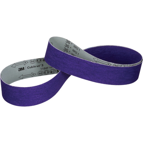 Cubitron 3 Cloth Belt 1184F, 3/4" W x 18" L, Ceramic, 36+ Grit NRZ Safety Inc.
