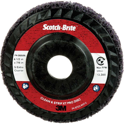 Disque Clean and Strip XT Pro XO-DC Scotch-Brite, 4-1/2" dia., Grain Extra grossier, Carbure de silicium NRZ Safety Inc.