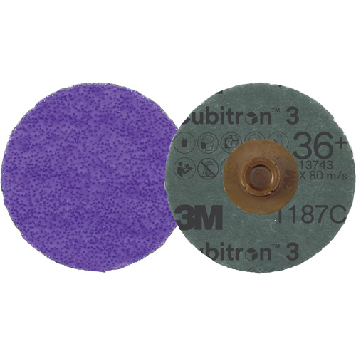 Cubitron 3 Roloc Fibre Disc, 4" Dia., 36+ Grit, Ceramic NRZ Safety Inc.