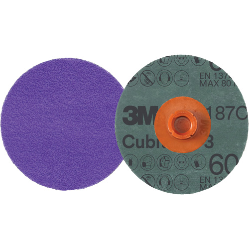Cubitron 3 Roloc Fibre Disc, 4" Dia., 60+ Grit, Ceramic NRZ Safety Inc.