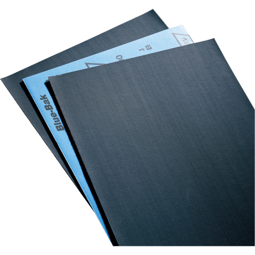 Sandpaper, Paper Sheets - Blue-Bak T414 Waterproof 9" X 11" Sheets, 9" x 11", 220 Grit, Silicon Carbide NRZ Safety Inc.
