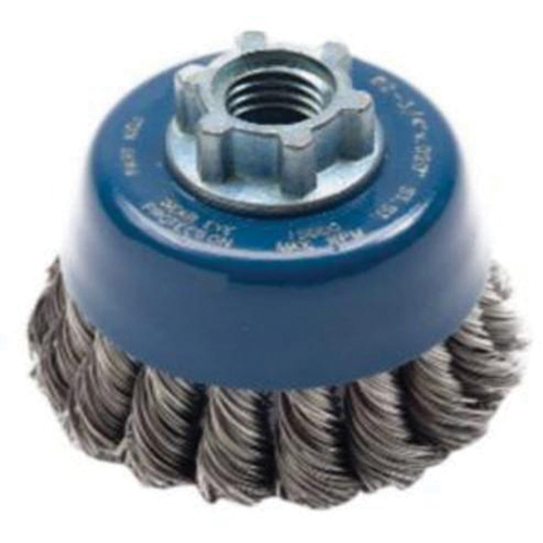 Brosse-boisseau &agrave; fils nou&eacute;s, 2-3/4" dia. x 5/8"-11 arbre NRZ Safety Inc.