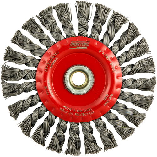 Roue compl&egrave;te de c&acirc;ble de torsion, Dia. 6", Fils 0,023", Arbre 5/8"-11, Acier NRZ Safety Inc.