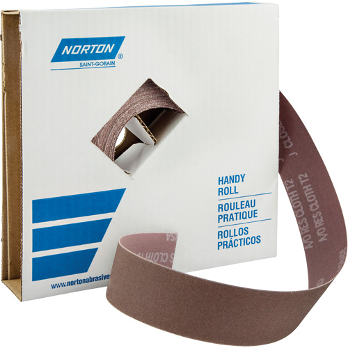Metalite&reg; K225 Shop Rolls, Aluminum Oxide, 1-1/2" W x 150' L, 40 Grit NRZ Safety Inc.