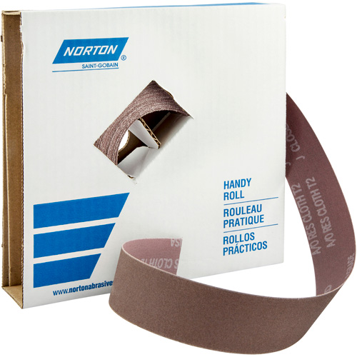 Metalite&reg; K225 Shop Rolls, Aluminum Oxide, 1-1/2" W x 150' L, P50-X Grit NRZ Safety Inc.