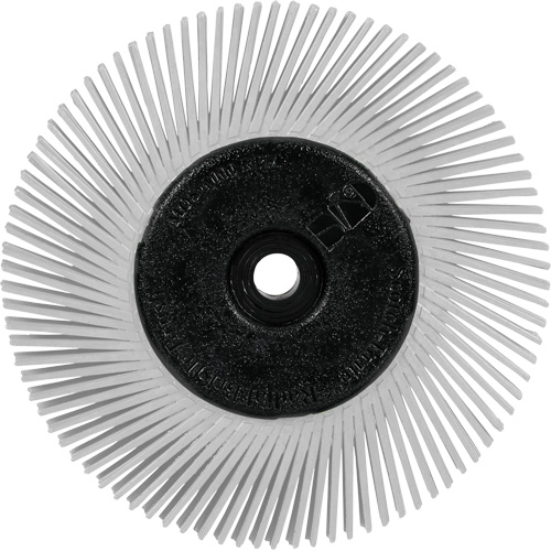 Scotch-Brite Type A Precision Radial Bristle Brush PN-RB with Adapter, Ceramic, 120+ Grit, 6" Dia. NRZ Safety Inc.