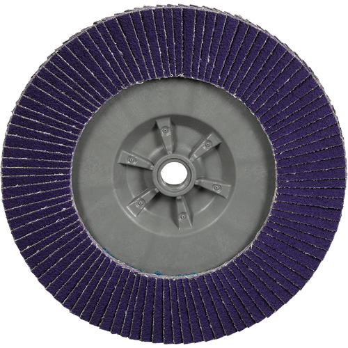 Cubitron 3 Flat Flap Disc with Quick Change 1169F, 6" x 5/8"-11, Type T27, 80+ Grit, Ceramic NRZ Safety Inc.