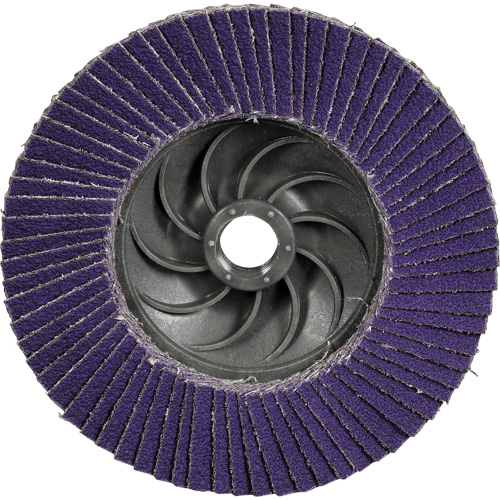 Cubitron 3 Conical  Flap Disc with Quick Change 1169F, 4-1/2" x 5/8"-11, Type T29, 80+ Grit, Ceramic NRZ Safety Inc.