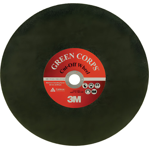 Disque &agrave; tronçonner Green Corps, 13-9/10" x 0,118", Arbre de 1", C&eacute;ramique, 20 000 Tr/min NRZ Safety Inc.
