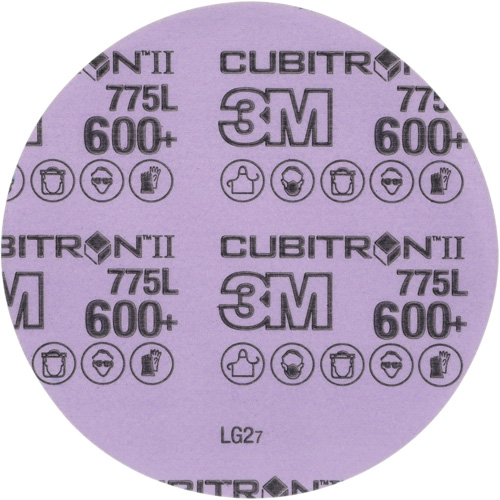 Disque en pellicule Cubitron II Hookit, dia 5", Grain 600+, C&eacute;ramique, 3 mil NRZ Safety Inc.