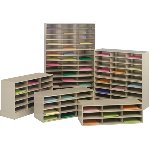 Data Organizers, Stationary, 9 Slots, Steel, 33-3/4" W x 11-5/8" D x 10-3/4" H NRZ Safety Inc.