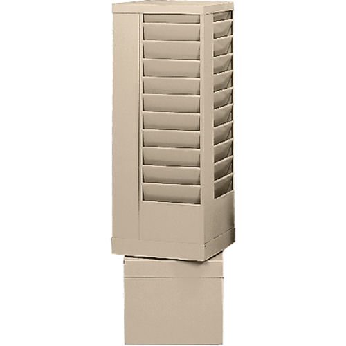 Literature Storage Racks, Rotating, 44 Slots, Steel, 14-1/8" W x 14-1/8" D x 48-1/2" H NRZ Safety Inc.