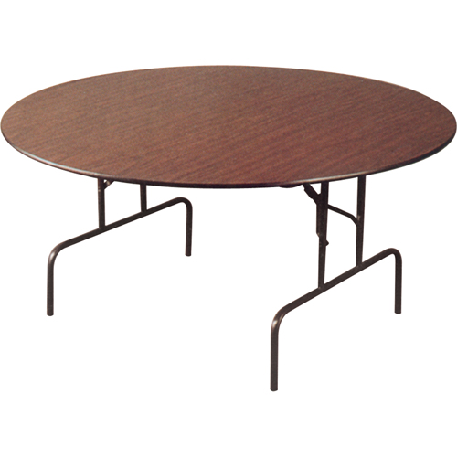 Tables pliante, Ronde, 60" l x 60" la, Stratifi&eacute;, Brun NRZ Safety Inc.