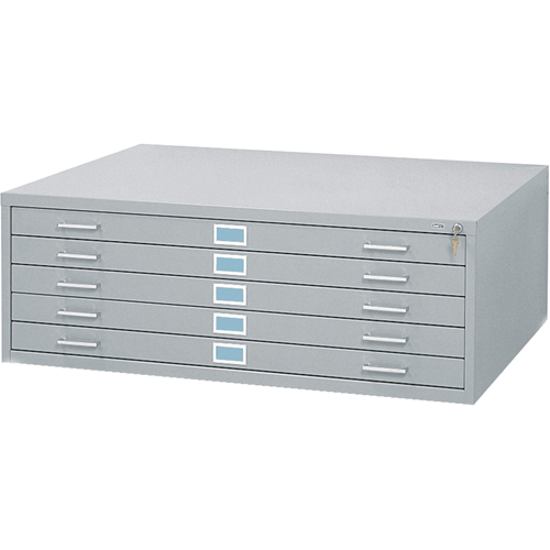 Steel Plan Files, 5 Drawers, 46-3/8" W x 35-3/8" D x 16-1/2" H NRZ Safety Inc.
