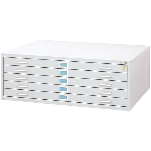 Steel Plan Files-5 Drawer, 5 Drawers, 46-3/8" W x 35-3/8" D x 16-1/2" H NRZ Safety Inc.