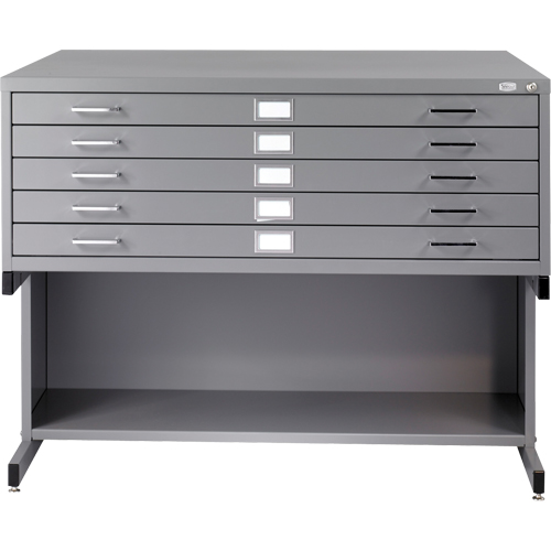 Steel Plan Files, 5 Drawers, 53-3/8" W x 41-3/8" D x 16-1/2" H NRZ Safety Inc.