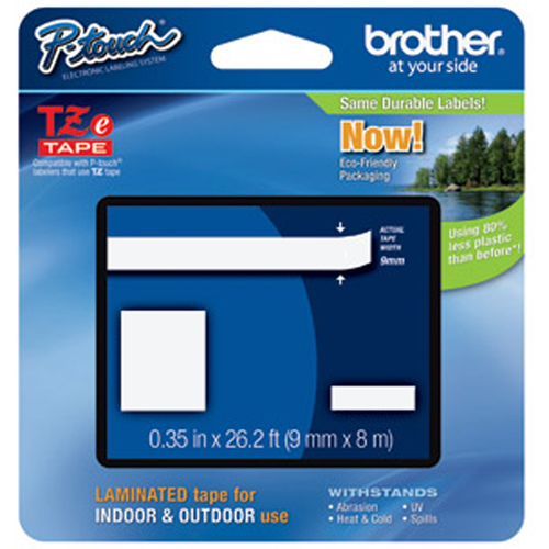 Cartouche de ruban pour syst&egrave;me d'&eacute;tiquetage P-touch, 24 mm x 8 m, Noir sur transparent NRZ Safety Inc.