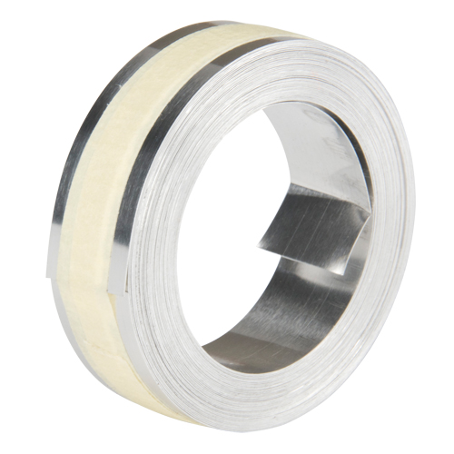 Embossing Aluminum Tape, 12.7 mm x 16', Aluminum NRZ Safety Inc.